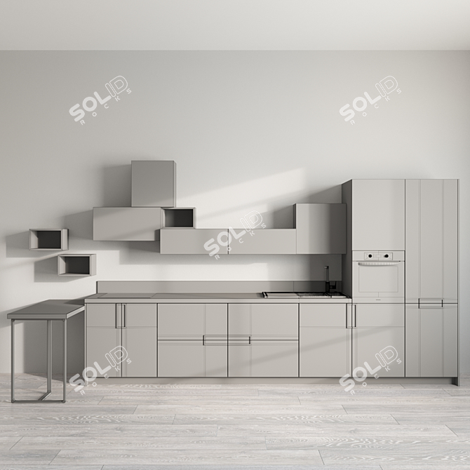 Modern Kitchen Marya Spark 2: Stylish and Functional 3D model image 4