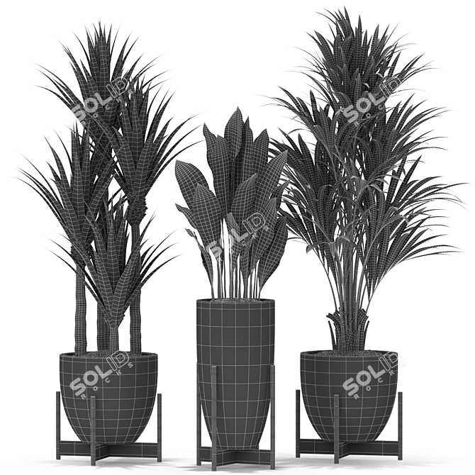 Green Oasis: Plant Collection 381 3D model image 4