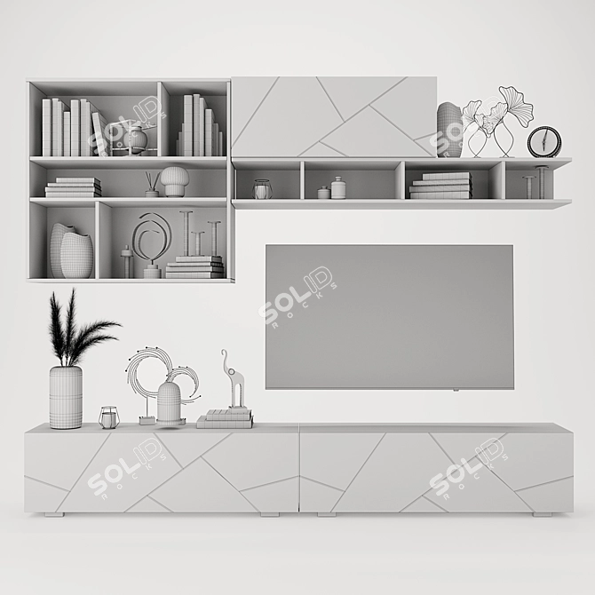 Lazurit Selesta TV Wall Unit 3D model image 3