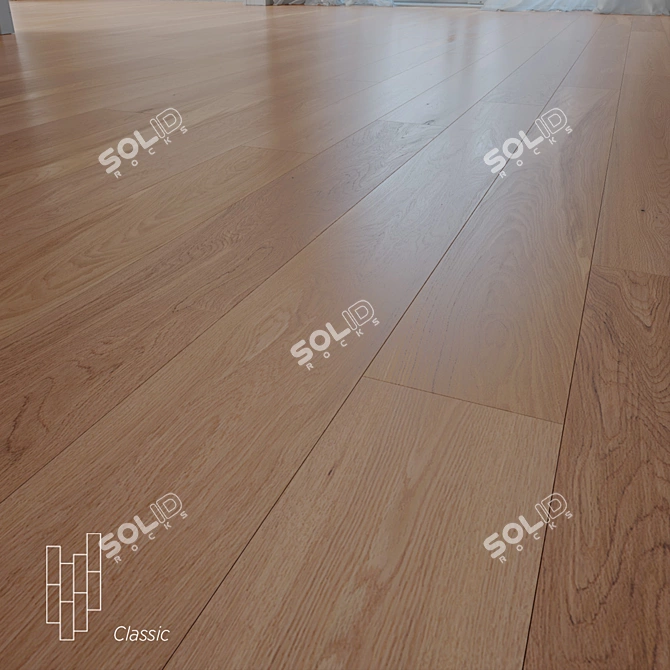 Corsica Oak Flooring: High Quality, Textured, Easy to Install 3D model image 1