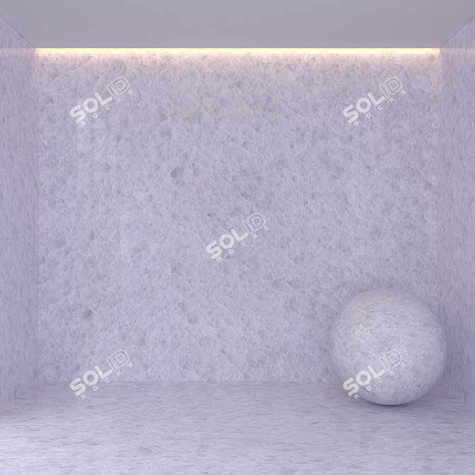 Snow White Marble: Timeless Elegance 3D model image 1