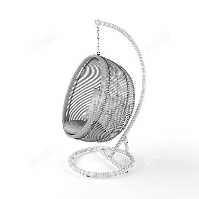 Bohemian Bliss Hanging Chair 3D model image 3
