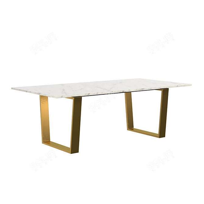 Elegant Atlas Gold Coffee Table 3D model image 1