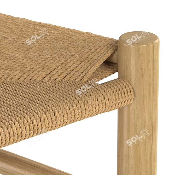 Modern Scandinavian Design: Borge Mogensen Shaker J39 Chair 3D model image 4