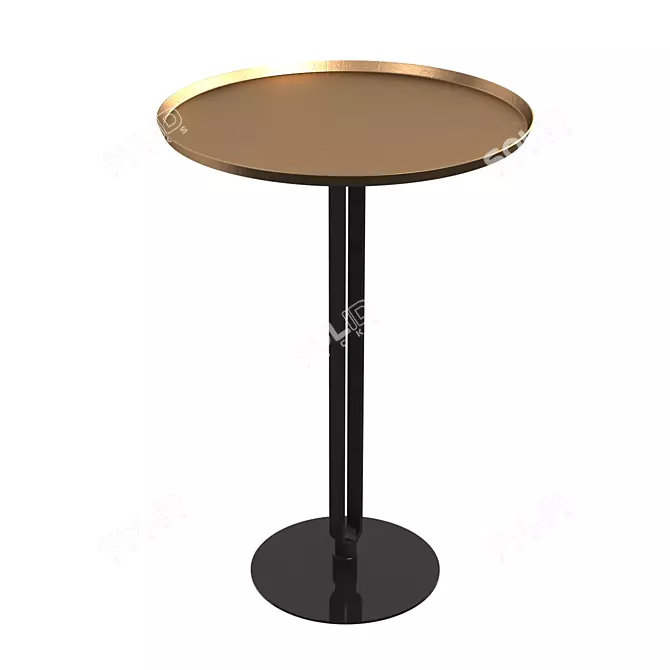 Modern Lader Side Table: Sleek Design for Stylish Spaces 3D model image 1