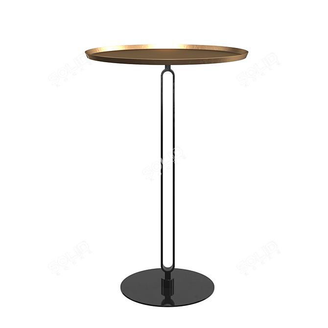 Modern Lader Side Table: Sleek Design for Stylish Spaces 3D model image 2