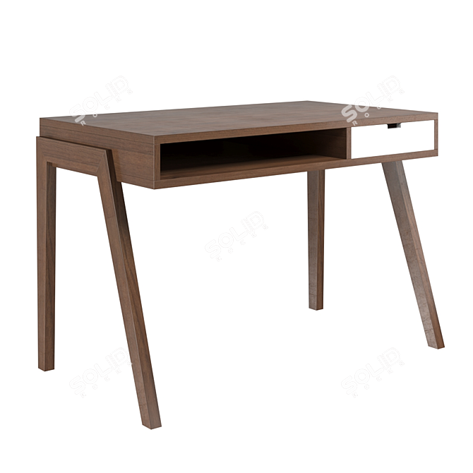 Sleek and Minimal Linea Desk 3D model image 1