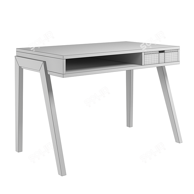 Sleek and Minimal Linea Desk 3D model image 4