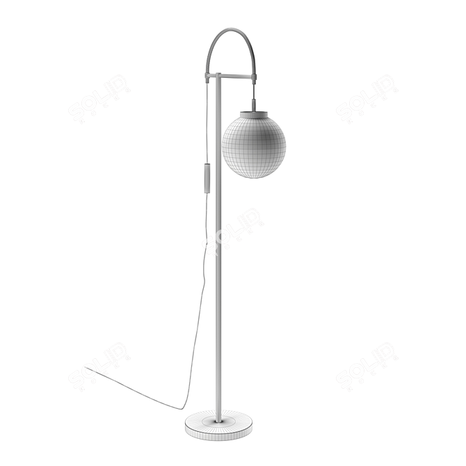 Modern Industrial Waterloo Floor Lamp 3D model image 3