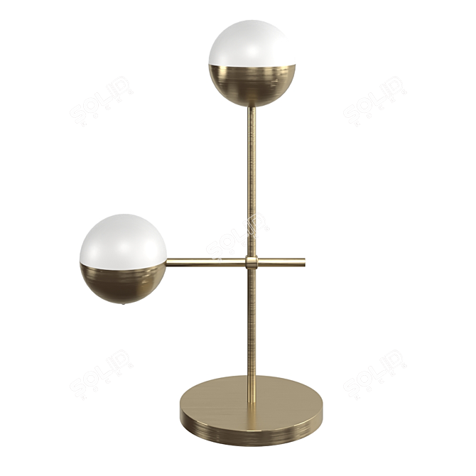 Elegant Waterloo Table Lamp 3D model image 2