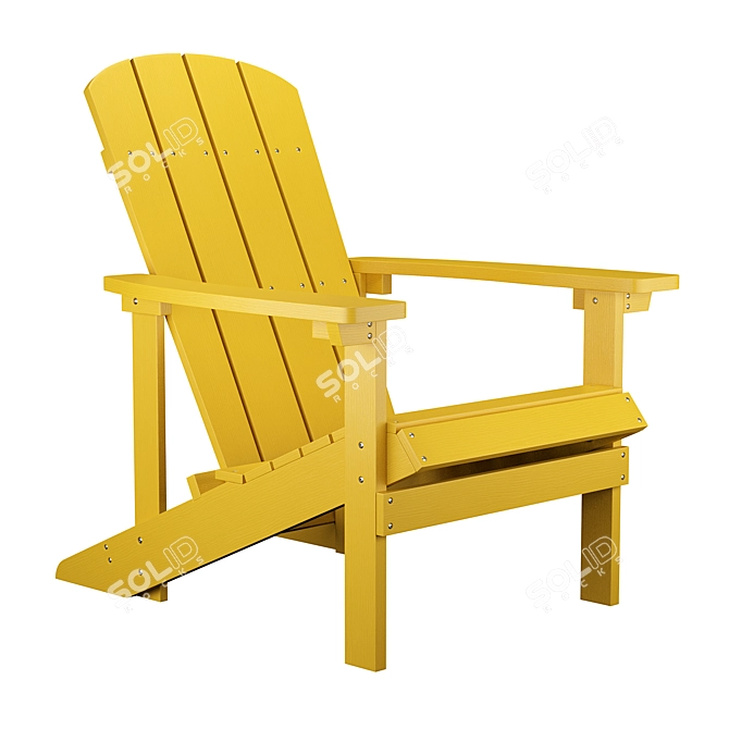 Luxe Outdoor Garden Chairs 3D model image 2