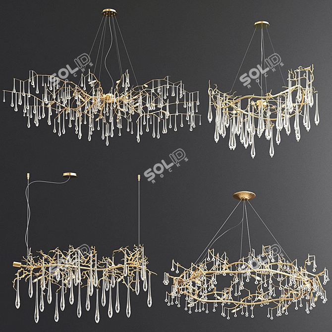 Serip Exclusive Chandelier Collection 3D model image 1