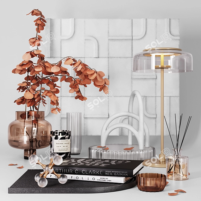 Decorative Set: Modern Elegance 3D model image 1