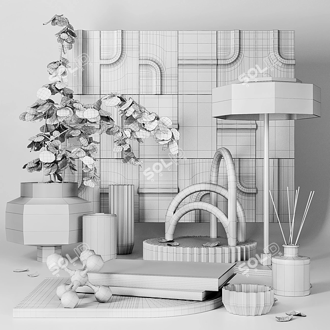 Decorative Set: Modern Elegance 3D model image 2