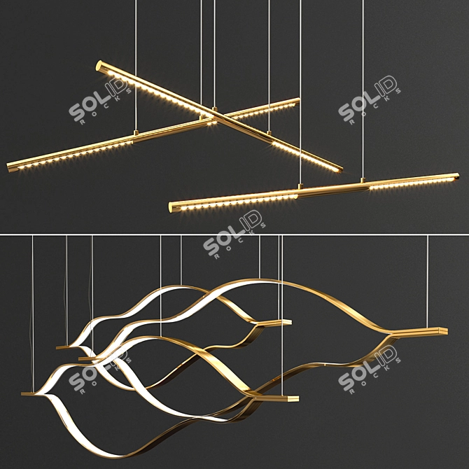 Elegant Lighting Collection: Glenna & Trudy 3D model image 1