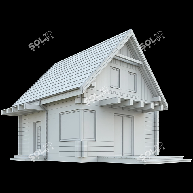 Cozy Getaway Cottage 3D model image 4