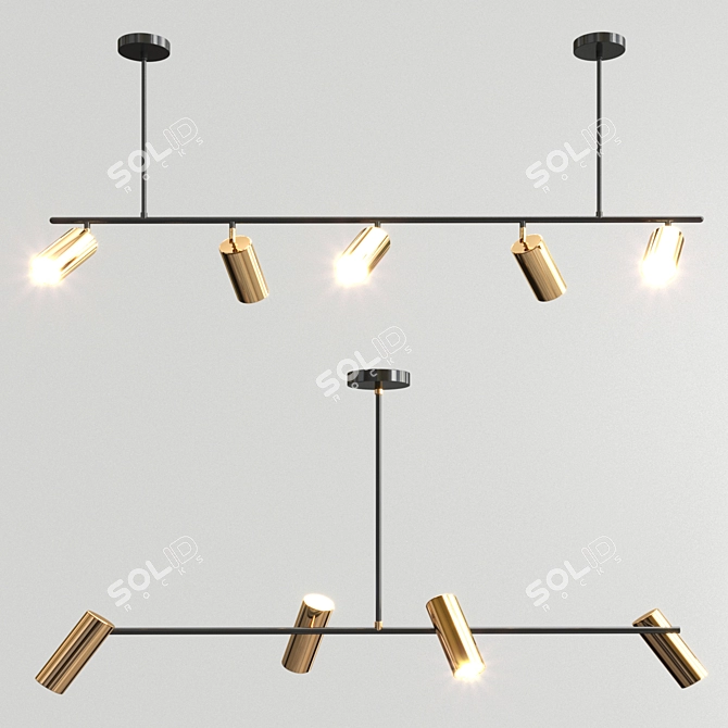 Modern Pendant Lighting | Lino Ling Obie Chandelier 3D model image 3