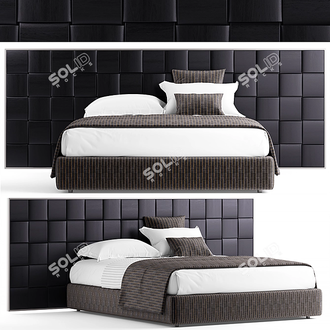 Jaipur Dreams Bed 3D model image 1