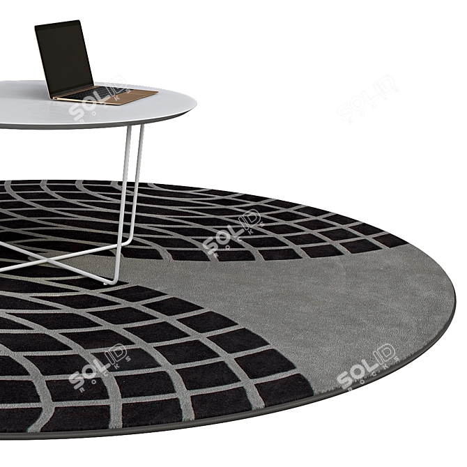 Elegant Circle Rugs | No. 074 3D model image 2