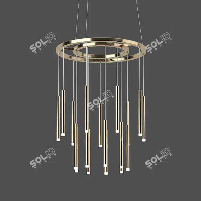 Sleek Candle Lighting Fixture 3D model image 1