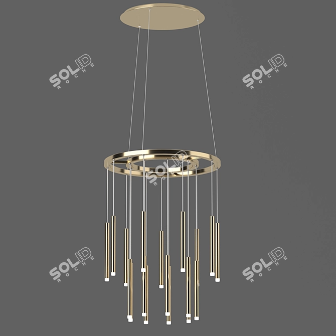 Sleek Candle Lighting Fixture 3D model image 5