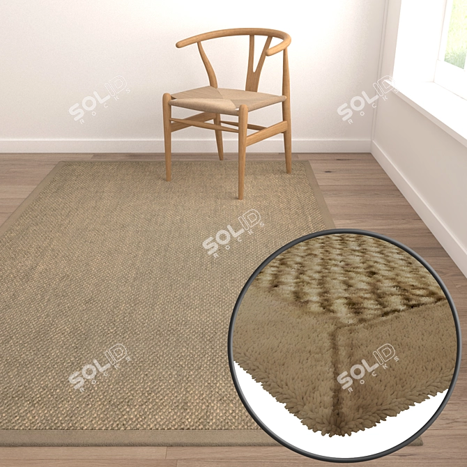 High-Quality Carpets Set 3D model image 5