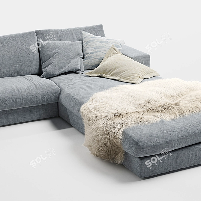 Vittoria Charlie: Stylish and Spacious Sofa 3D model image 4