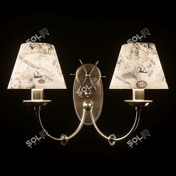 Sleek Wall Lamp: Maytoni ARM625 3D model image 1