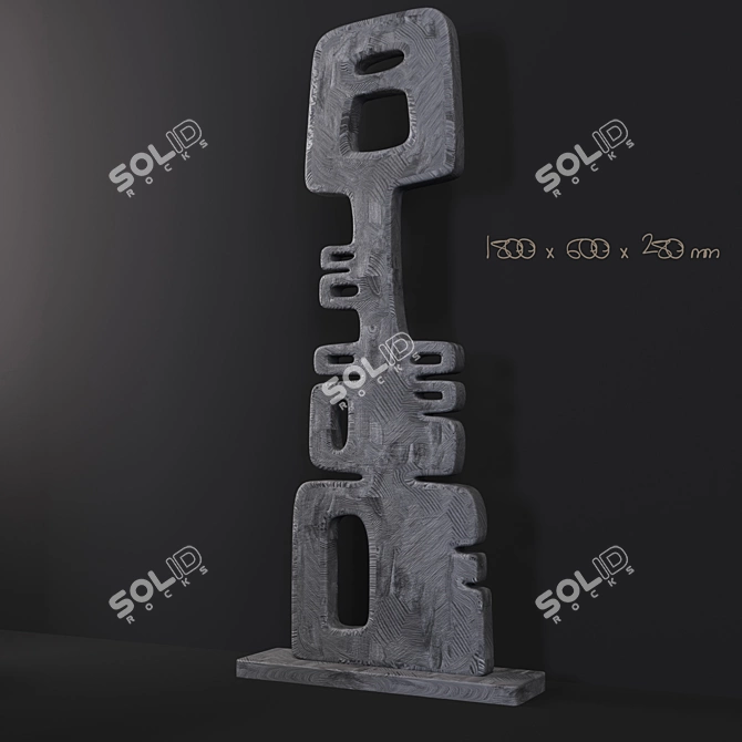 Elegant Bronze Sculpture: 2013 Version 3D model image 4