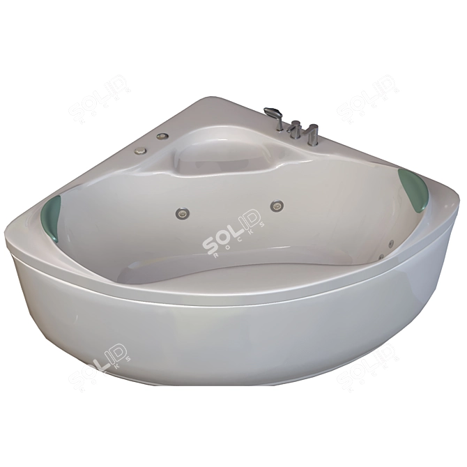 Ariana 703: Luxurious Bathtub 3D model image 4