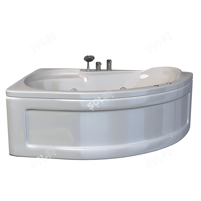 Luxurious Bathtub: Ariana 701 3D model image 2