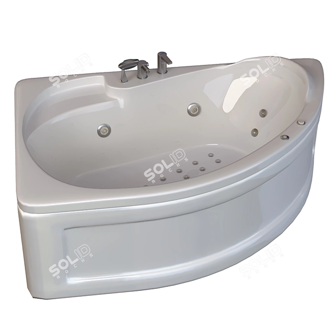 Luxurious Bathtub: Ariana 701 3D model image 3