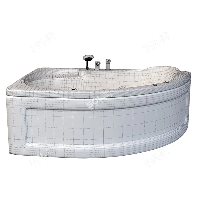 Luxurious Bathtub: Ariana 701 3D model image 5