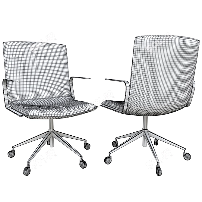 Flex Executive Chairs - Premium Comfort & Style 3D model image 4