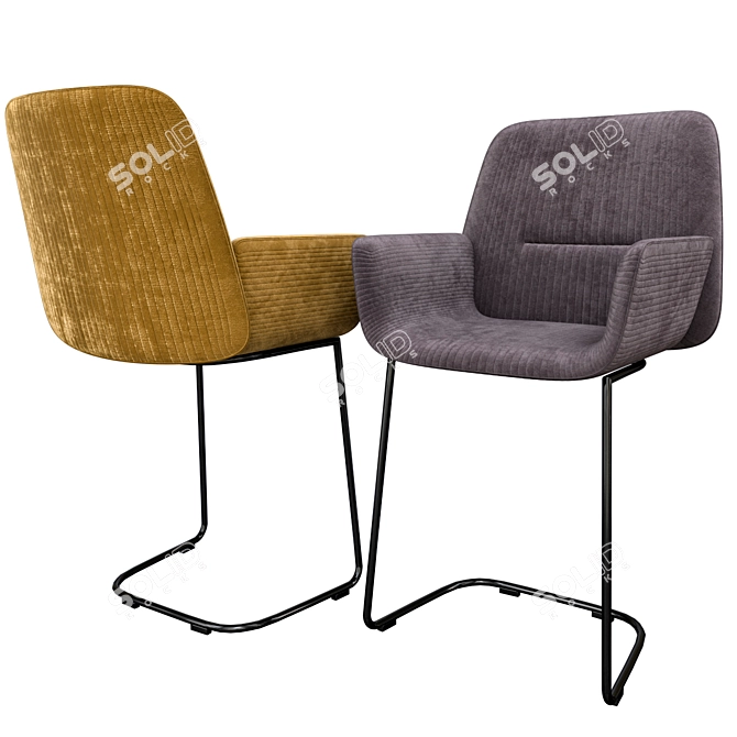 Nuez Chair: Modern, Stylish, and Comfortable 3D model image 2