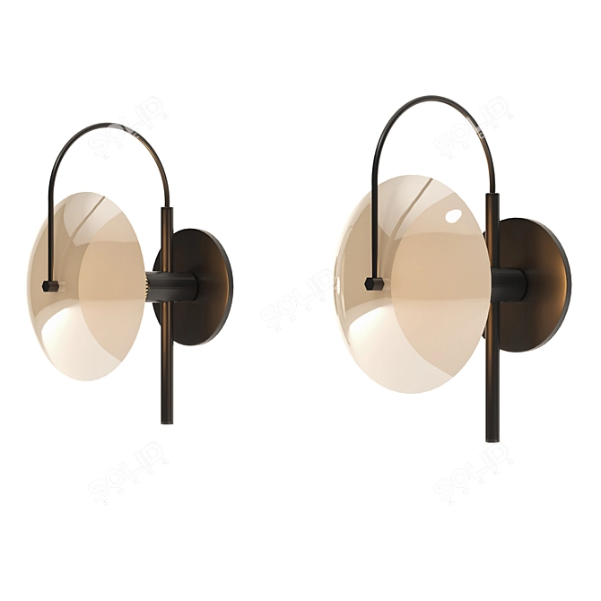 Sleek Wall Sconce: Modern Elegance 3D model image 1