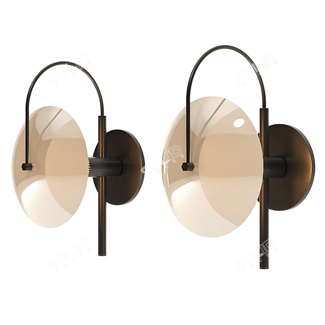 Sleek Wall Sconce: Modern Elegance 3D model image 4