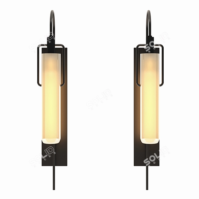 Sleek Wall Light. 3D model image 2