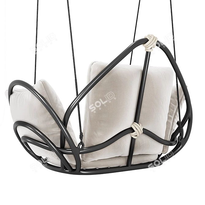 Brazilian Inspired Hanging Chair 3D model image 2