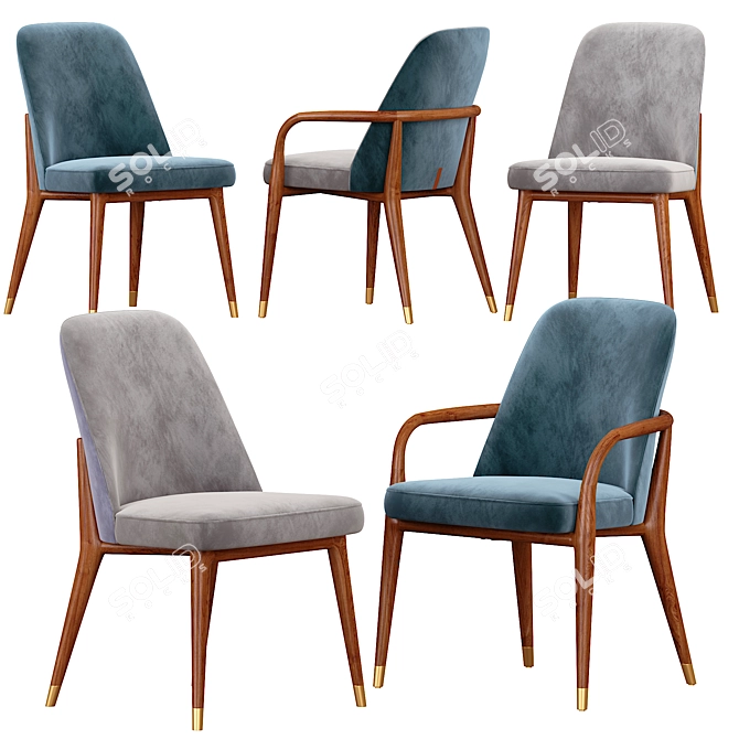 Ultimate Comfort: Ulivi Lise Chair & Armchair 3D model image 1