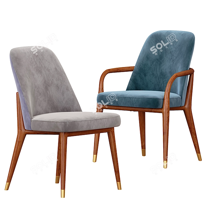 Ultimate Comfort: Ulivi Lise Chair & Armchair 3D model image 3