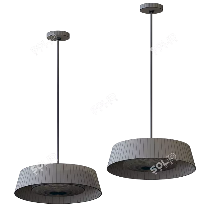 Feiss Asher Light Pendant: Timeless Elegance 3D model image 3