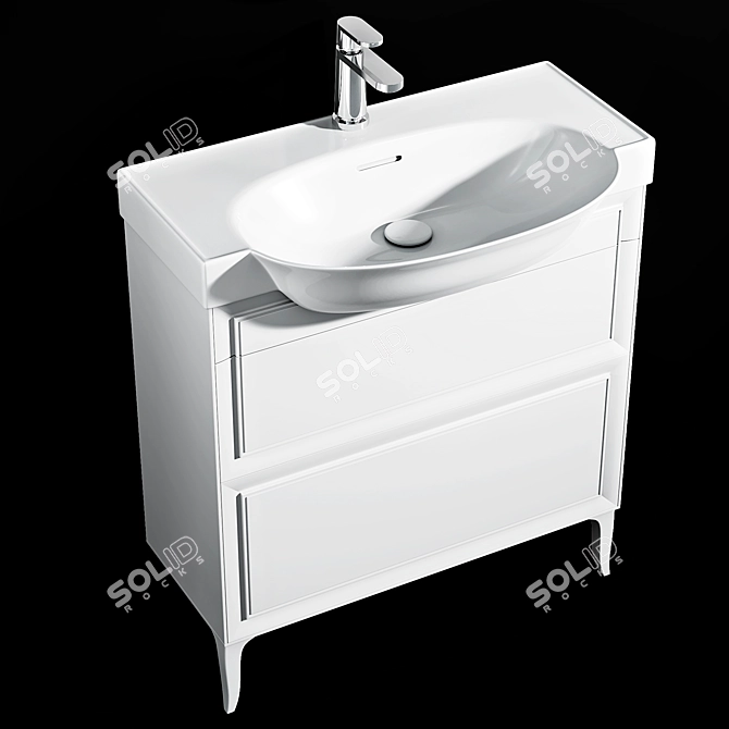 Laufen Classic Washbasins: Timeless Elegance 3D model image 4