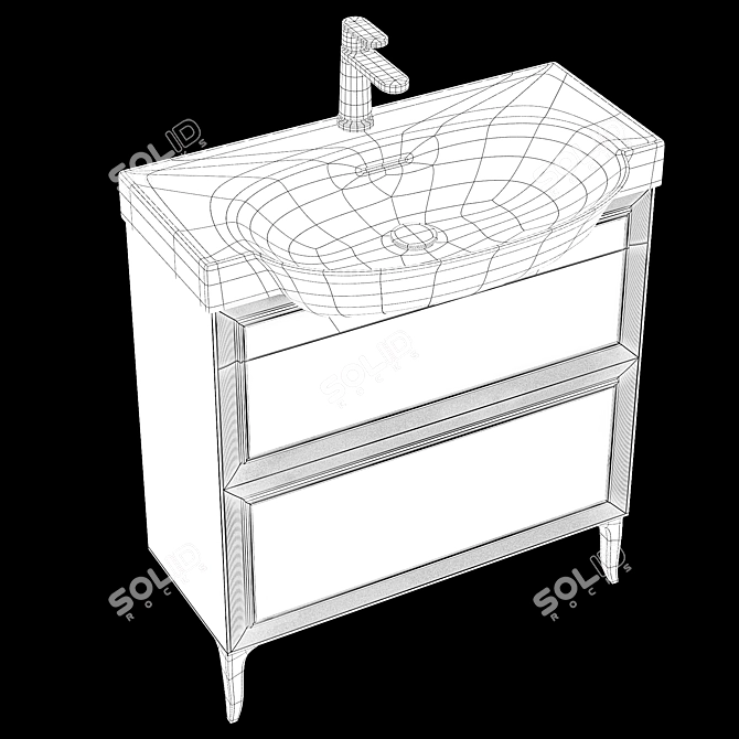 Laufen Classic Washbasins: Timeless Elegance 3D model image 5