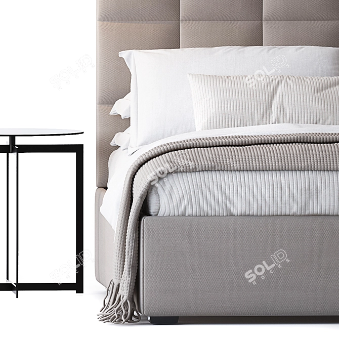 Elegant London Bed by Sofa and Chair Company 3D model image 3