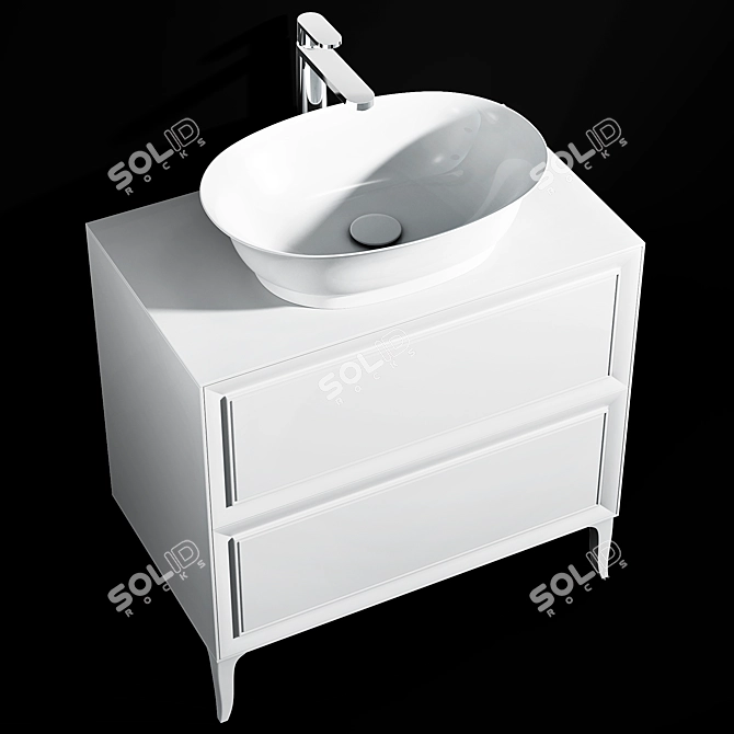 Laufen Classic Washbasin Set 3D model image 3