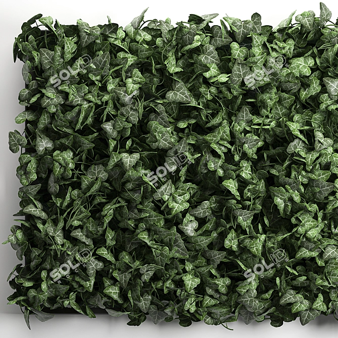 Vertical Green Wall: Modern Vertical Gardening 3D model image 2