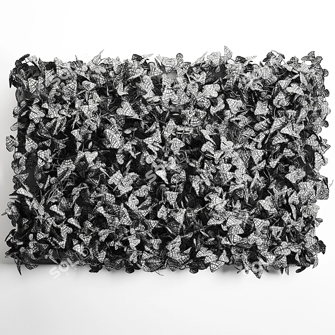 Vertical Green Wall: Modern Vertical Gardening 3D model image 5