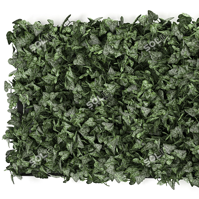 Corner Green Wall: Exotic Vertical Gardening 3D model image 2