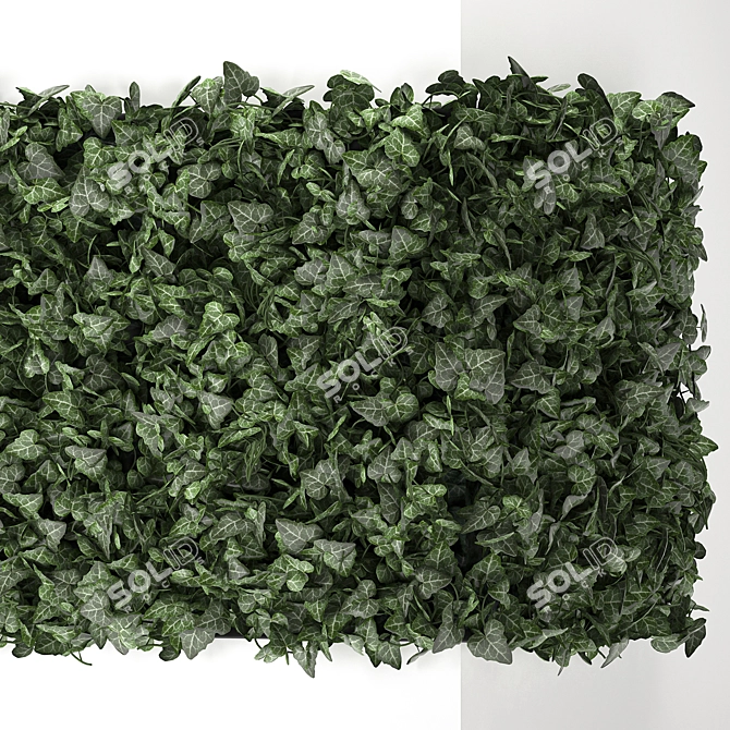 Corner Green Wall: Exotic Vertical Gardening 3D model image 3